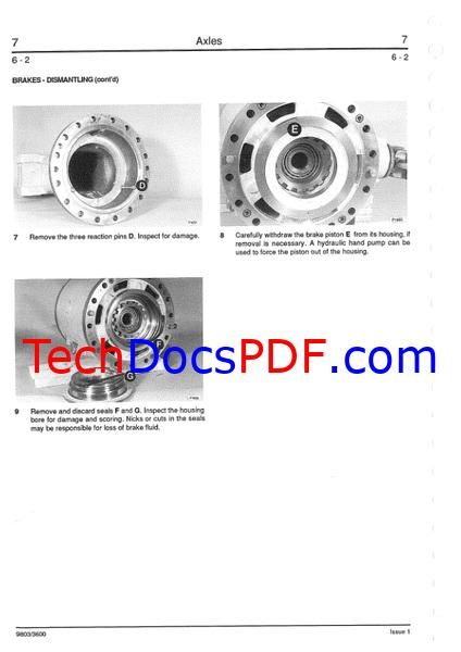 JCB 500 Series From m/c No. 561001 Service Manual (9803/3600)