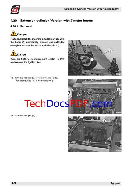 Dieci Agri Plus EVO2 Telehandler Service Manual (PN DOCSE0000001-UK)