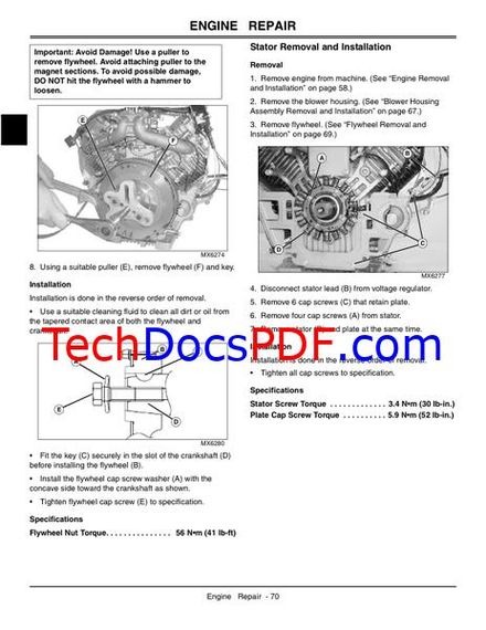 John Deere 737 and 757 Mid-Frame Z-Trak Mower Technical Manual (TM2199)