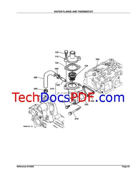 Kubota BX1500D Tractor Parts Manual