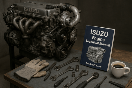ISUZU 4BD1, 4BD1-T Automotive Diesel Engine Service Manual (IDE-2040)