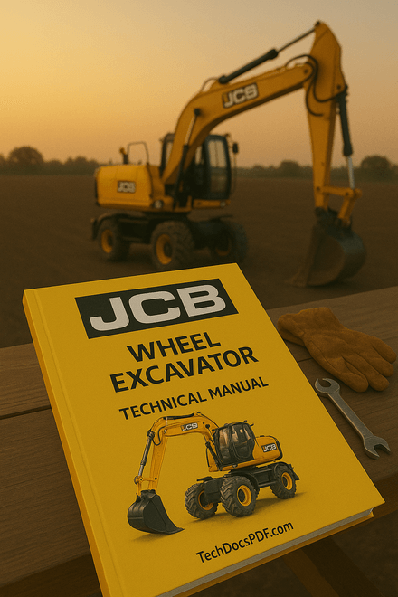 JCB JS130W, JS150W Wheeled Excavator Service Manual 9803/6300