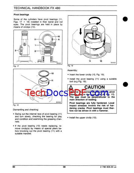 FIATALLIS FX480LC PHOENIX SERIES CRAWLER EXCAVATOR SERVICE MANUAL (PN 73176979)