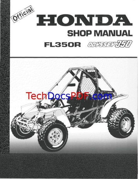 HONDA ODYSSEY 350 FL350R 1894-1985 FL350 SERVICE MANUAL 