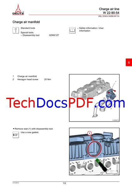 Deutz D2.9L4, TD2.9L4, TCD2.9L4 Diesel Engines Service Repair Manual