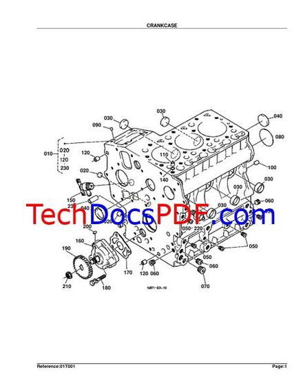 Kubota B7300HSD Tractor Parts Manual