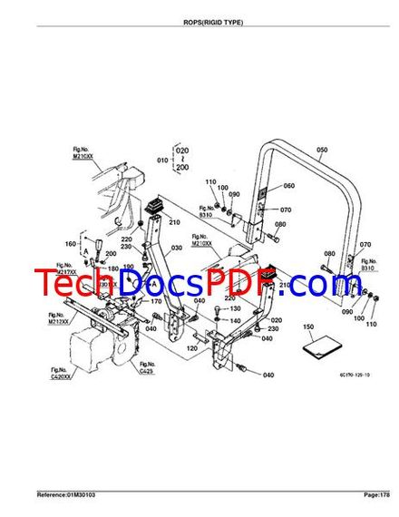 Kubota B2710HSD Tractor Parts Manual