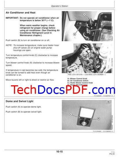 John Deere 750C and 850C Crawler Dozer Operators Manual (OMT165719)