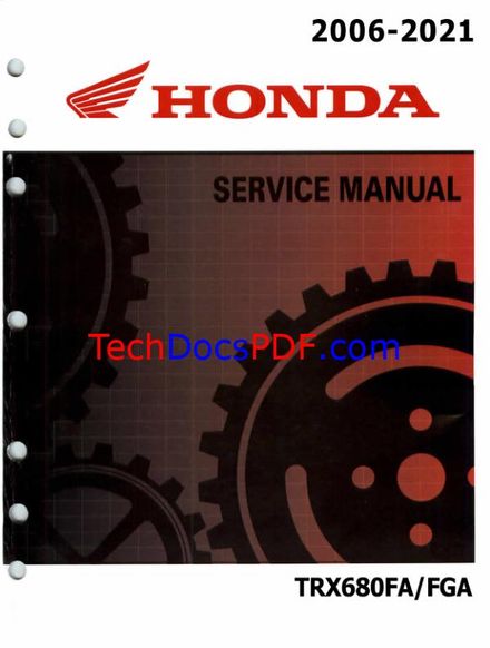 HONDA RINCON 680 2006-2021 TRX680 FA/FGA SERVICE MANUAL
