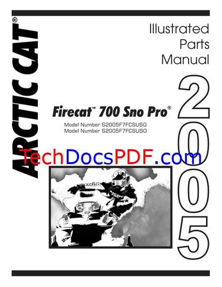 2005 Arctic Cat Firecat 700 Sno Pro Snowmobile Parts Catalog