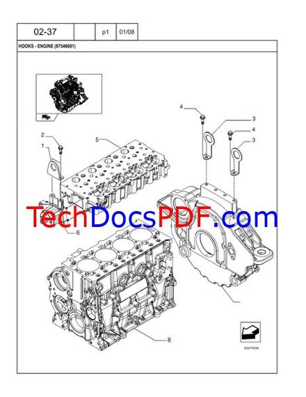 CASE 420 420CT Series 3 Skid Steer / Compact Track Loader Parts Manual (87632289)