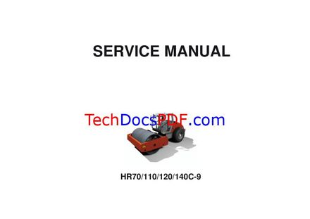 Hyundai HR70C-9 HR110C-9 HR120C-9 HR140C-9 Roller Service Manual