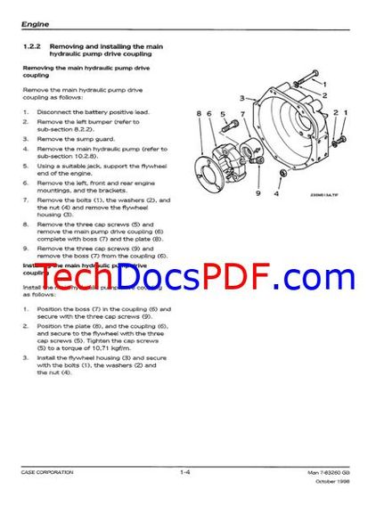 CASE 28 / 31 / 35 Mini Excavator Service Manual