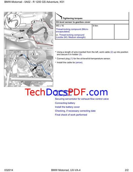 BMW R1200GS Adventure 2014 K51 Service Manual 