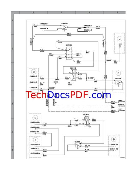 VOLVO EC15E COMPACT EXCAVATOR WIRING AND HYDRAULIC DIAGRAM