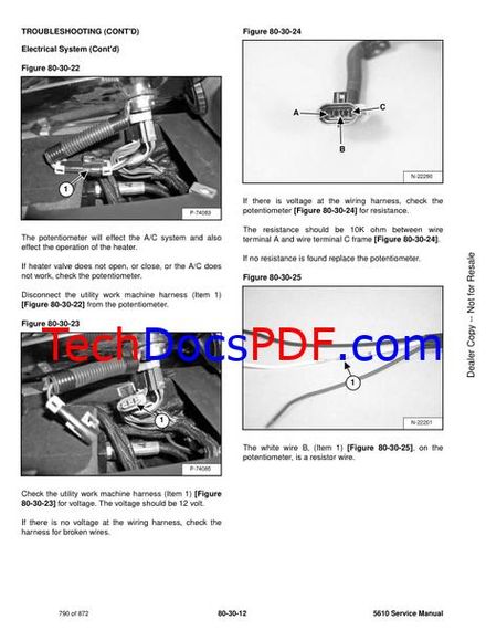 Bobcat 5610 Toolcat SN APFB11001 &amp; Above Service Manual (6990054enUS)
