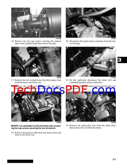 2012 Arctic Cat ATV models 550, 700 Service Manual