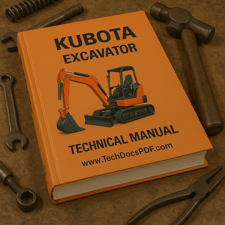 Kubota KX057-4 &amp; U55 Hydraulic Circuit Diagram - Angle Blade Option