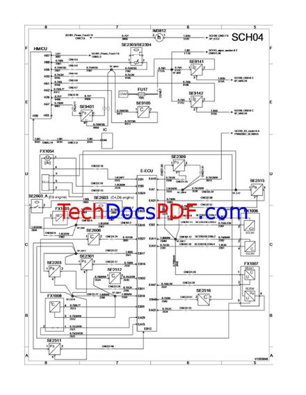 VOLVO EC200E NL EXCAVATOR ELECTICAL and HYDRAULIC DIAGRAMS MANUAL