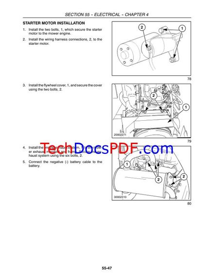 NEW HOLLAND G6030, G6035 MOWER SERVICE MANUAL (PN 84203602)