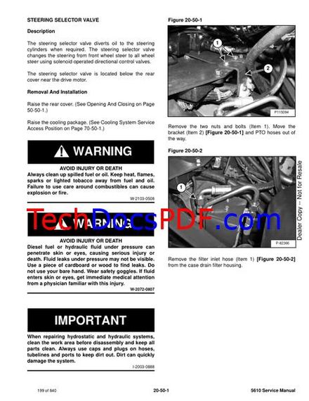 Bobcat 5610 Toolcat SN B2LH11001 &amp; Above Service Manual (6990864enUS)