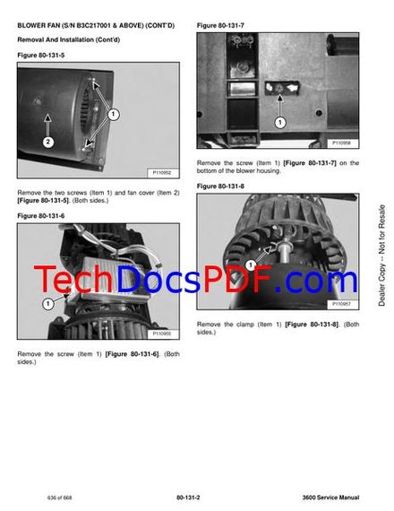 Bobcat 3600 Utility Vehicle Service Manual - B3C Series (7252955enUS)