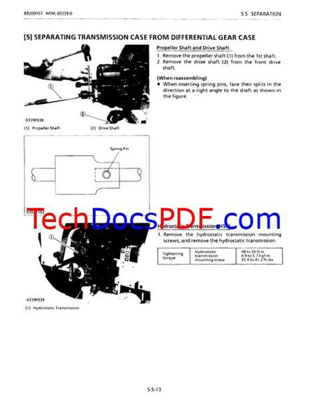 Kubota B9200HST Compact Tractor Service Manual