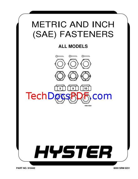 HYSTER W25ZC, W30ZC, W40ZC (C454) Walkie Counterbalanced Stacker Service Manual