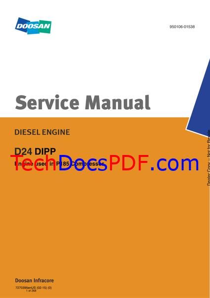 Doosan D24 DIPP Diesel Engine Service Manual 7270395enUS (02-15) (0)