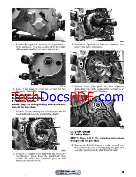 2012 Arctic Cat XC 450i ATV Service Manual