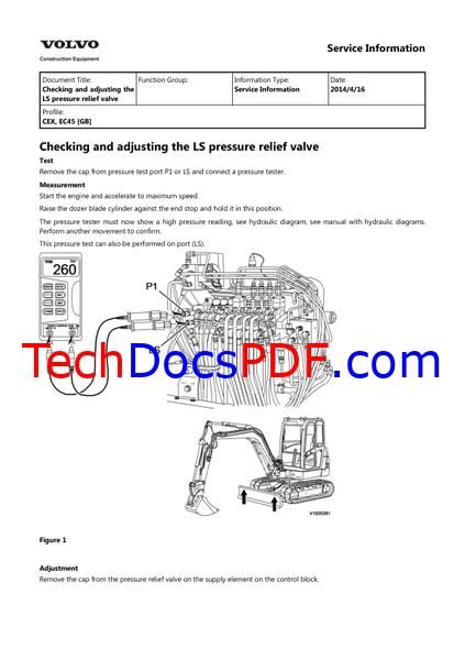Volvo EC45 Compact Excavators Service Manual