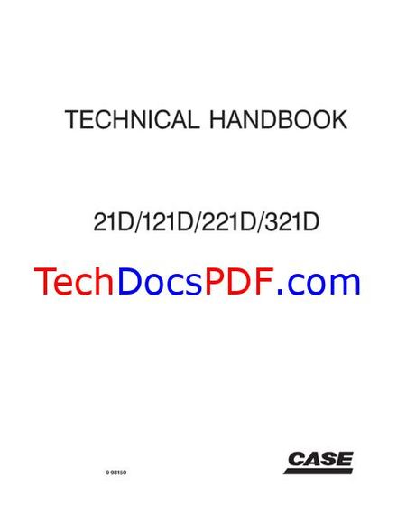 Case 21D, 121D, 221D, 321D Wheel Loader Service Manual (9-93150)