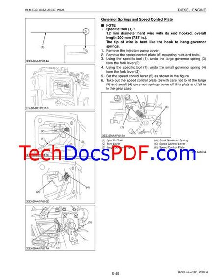 Kubota 03-M-E3B Series, 03-M-DI-E3B Series Diesel Engine Service Manual