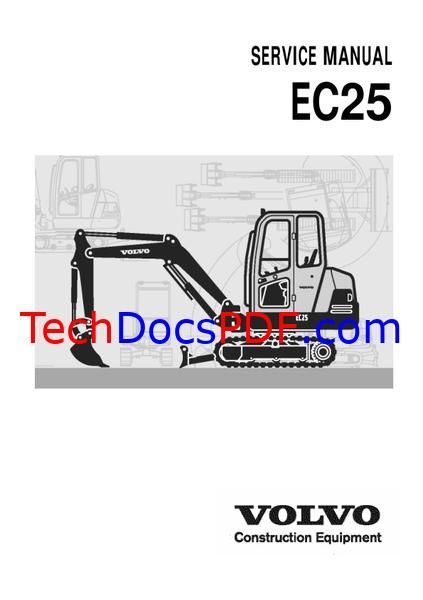 Volvo EC25 Compact Excavator Service Manual