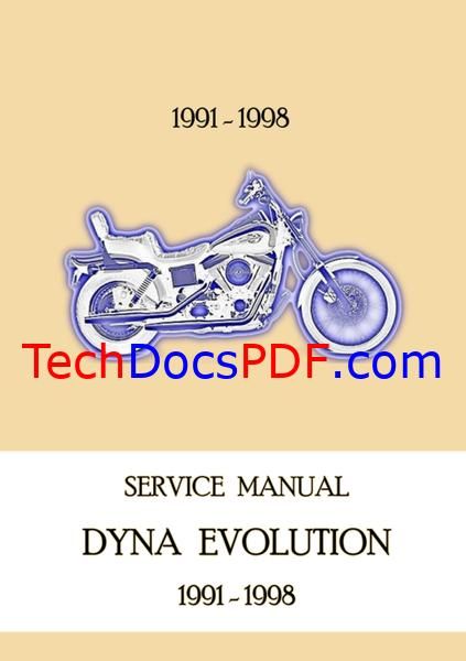 1991-1998 Harley-Davidson Dyna Evolution Models Service Manual