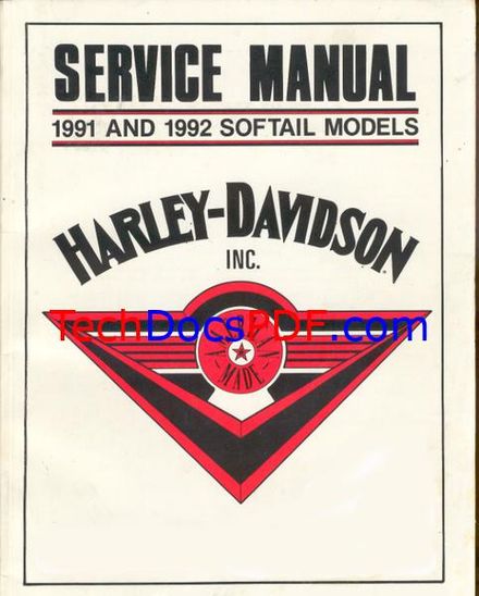 1991-1992 Harley-Davidson Softail Models Service Manual