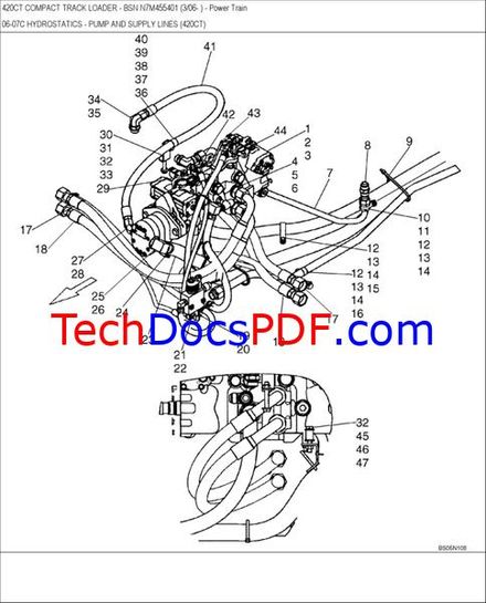 CASE 420CT Compact Track Loader Parts Manual