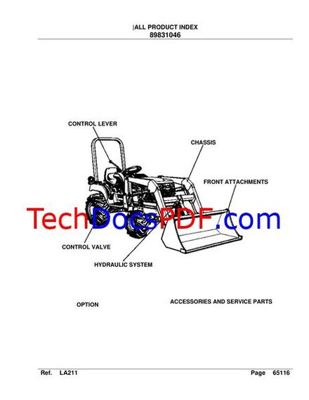 Kubota LA211 Front Loader Parts Manual