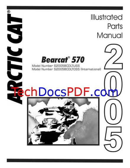 2005 Arctic Cat Bearcat 570 Snowmobile Parts Catalog