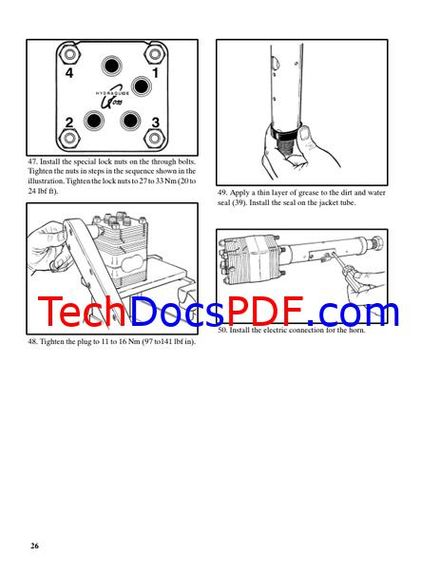 Hyster S70XL, S80XL, S100XL, S120XL Forklift Trucks Service Manual