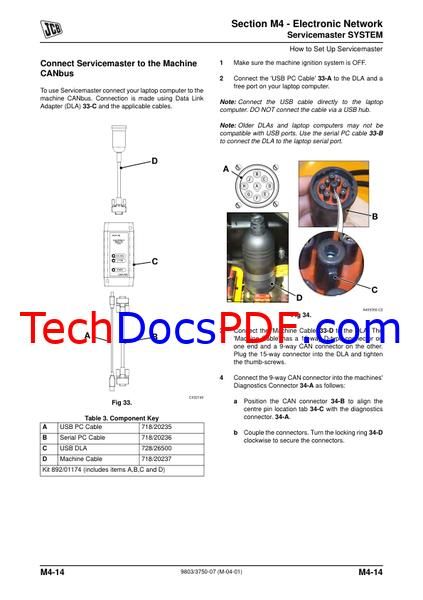 JCB Loadall 540-170, 550-140, 535-125 Hi Viz and Related Models Service Manual (9803/3750)