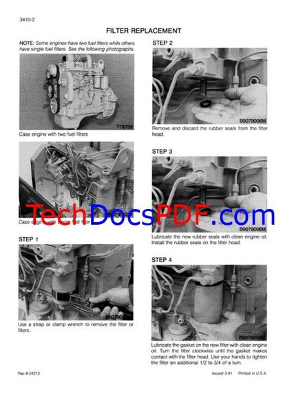 CASE 550E and 550G Crawlers Service Manual (7-65580)