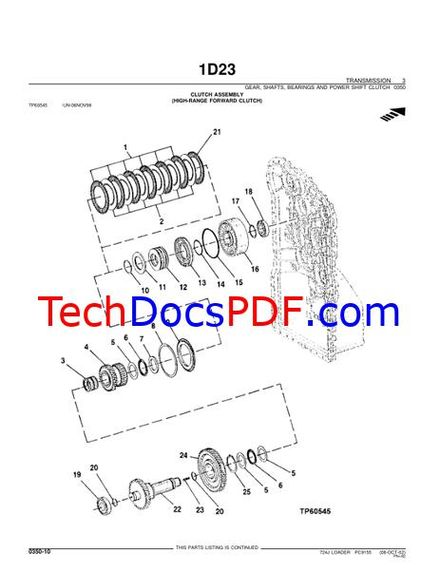 John Deere 724J LOADER Parts Catalog (PC9155)
