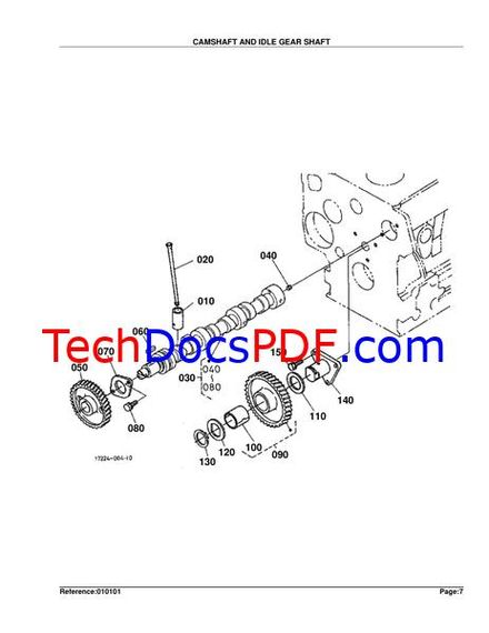 KUBOTA B1700HSD Compact Utility Tractor Parts Manual