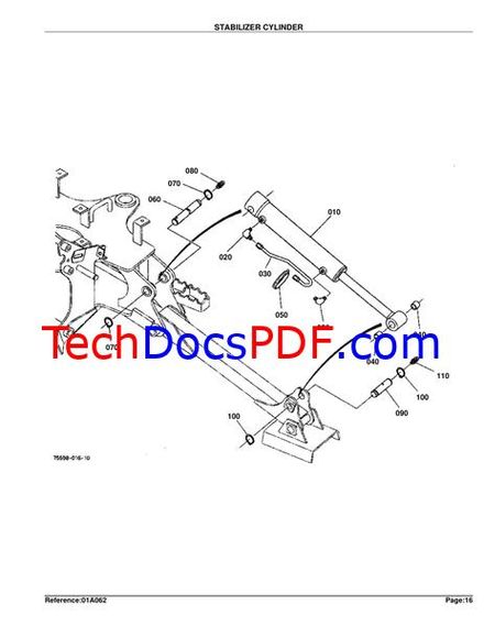 Kubota BT600 Backhoe Parts Manual