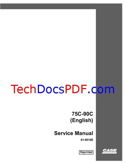 CASE 75C-90C (Poclain) Hydraulic Excavator Service Manual
