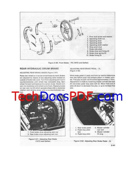 1970-1978 Harley-Davidson ELECTRA GLIDE and SUPER GLIDE Models Service Manual