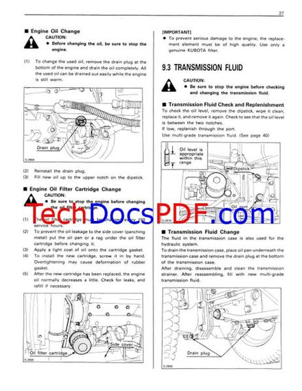 Kubota F2000 Front Mower Operators Manual