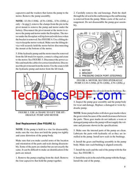 Hyster E25XL, E30XL, E35XL, E40XL, E50XL, E60XL, J40XL, J50XL, J60XL Forklift Trucks Service Manual