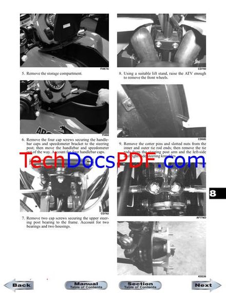 2010 Arctic Cat ATV models 400 TRV, H1, and H2 Service Manual